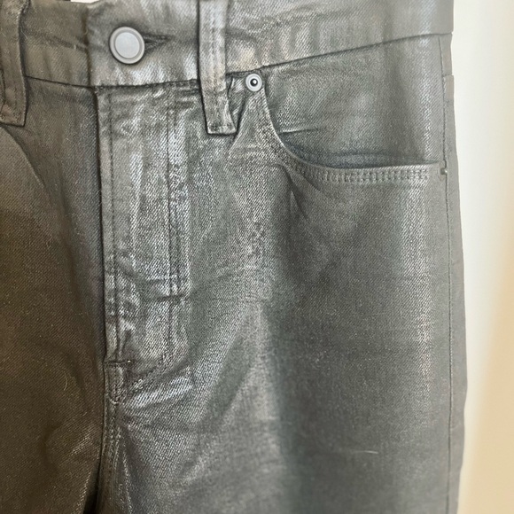 Good American Denim - GOOD AMERICAN Good Leg classic coated high waist straight leg jean